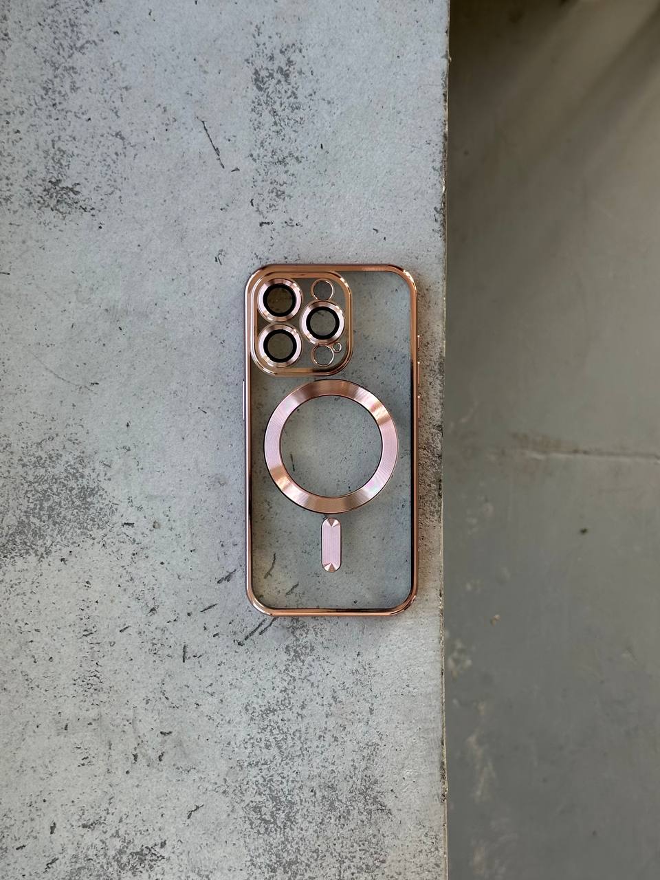 Чехол цветной Shining case с Magsafe на iPhone 13 Pro Max Pink