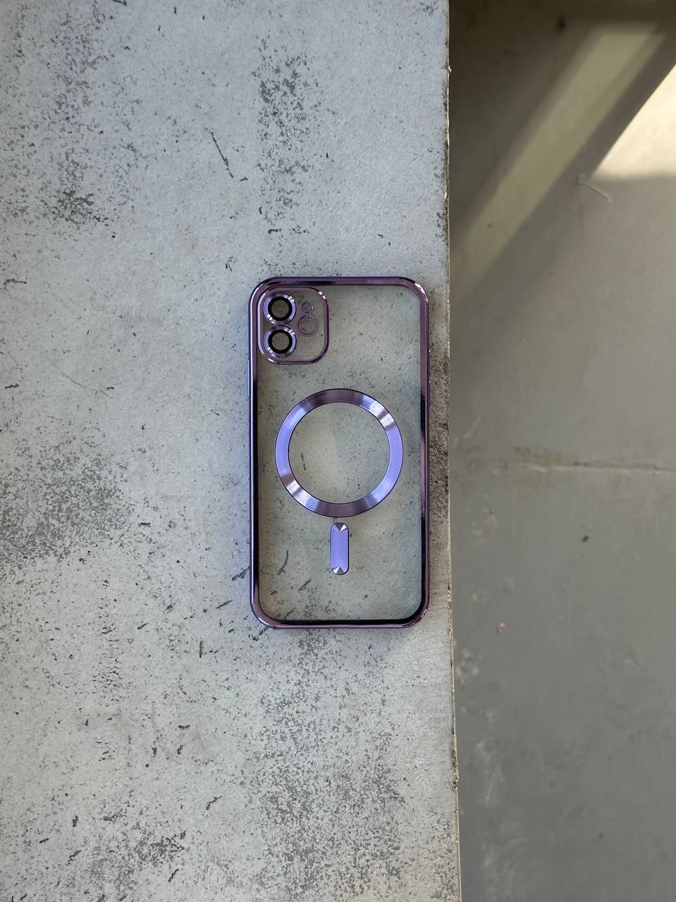 Чехол цветной Shining case с Magsafe на iPhone 11 Purple