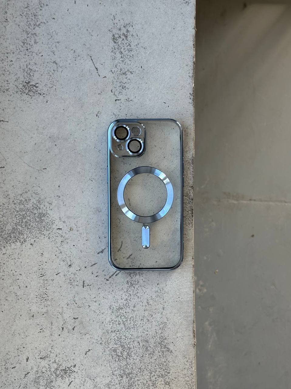 Чехол цветной Shining case с Magsafe на iPhone 13 Blue