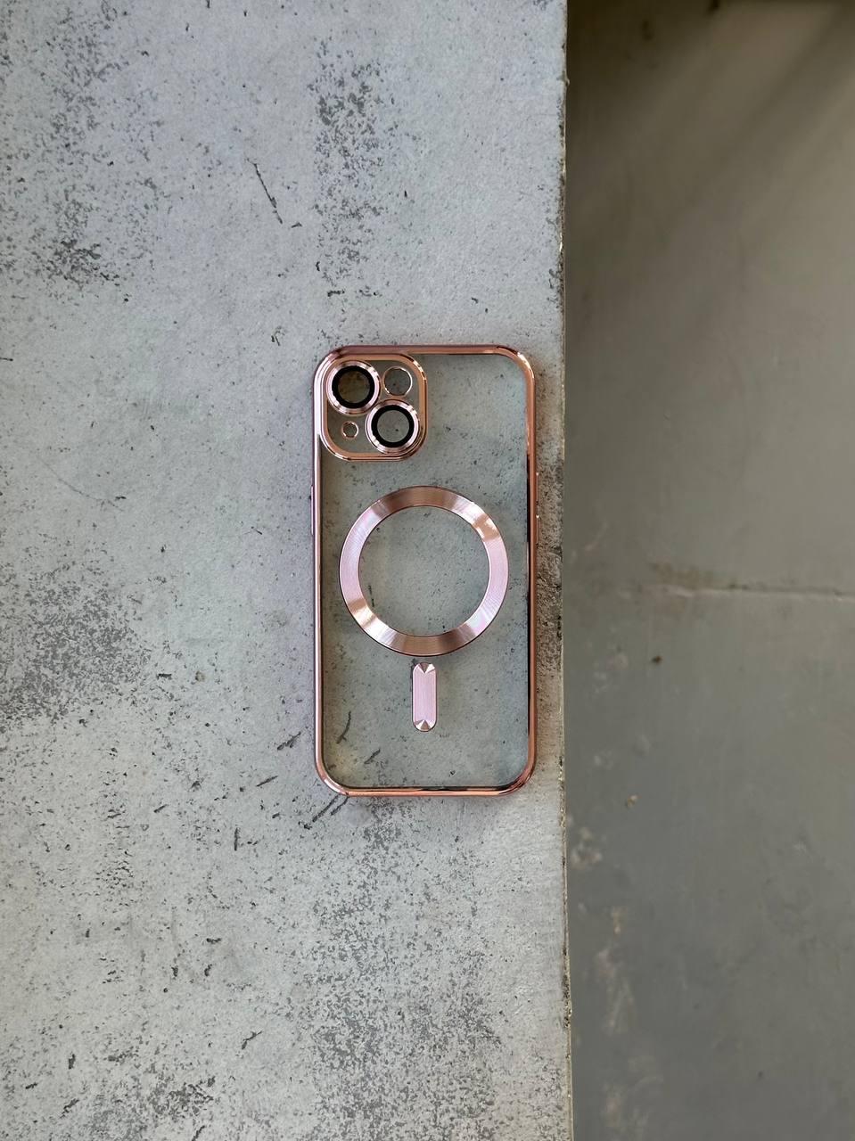 Чехол цветной Shining case с Magsafe на iPhone 13 Pink