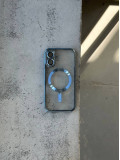 Чохол кольоровий Shining case з Magsafe на iPhone 16+ Blue