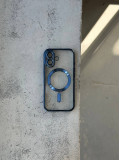 Чохол кольоровий Shining case з Magsafe на iPhone 16+ Dark Blue