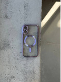 Чохол кольоровий Shining case з Magsafe на iPhone 16+ Purple