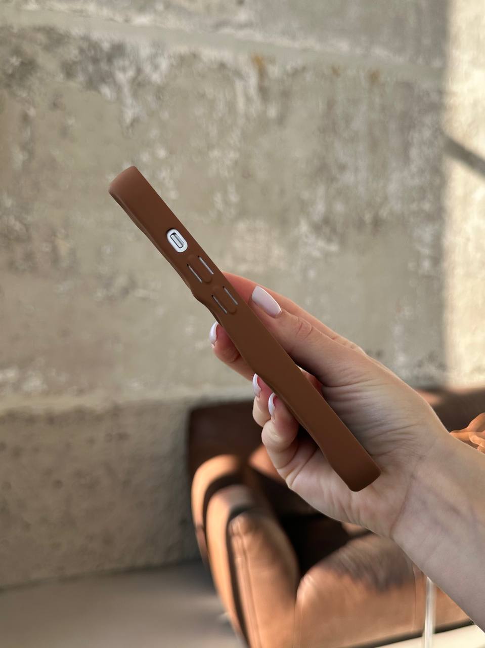 Чохол матовий хвилястий Wave Case на iPhone 14 Pro Brown (03)