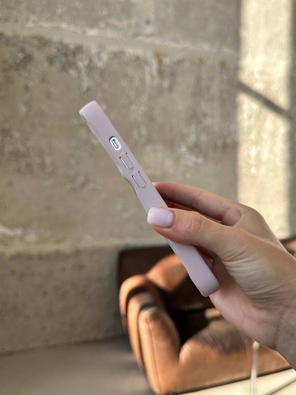 Чохол матовий хвилястий Wave Case на iPhone 14 Pro Chalk Pink (04)