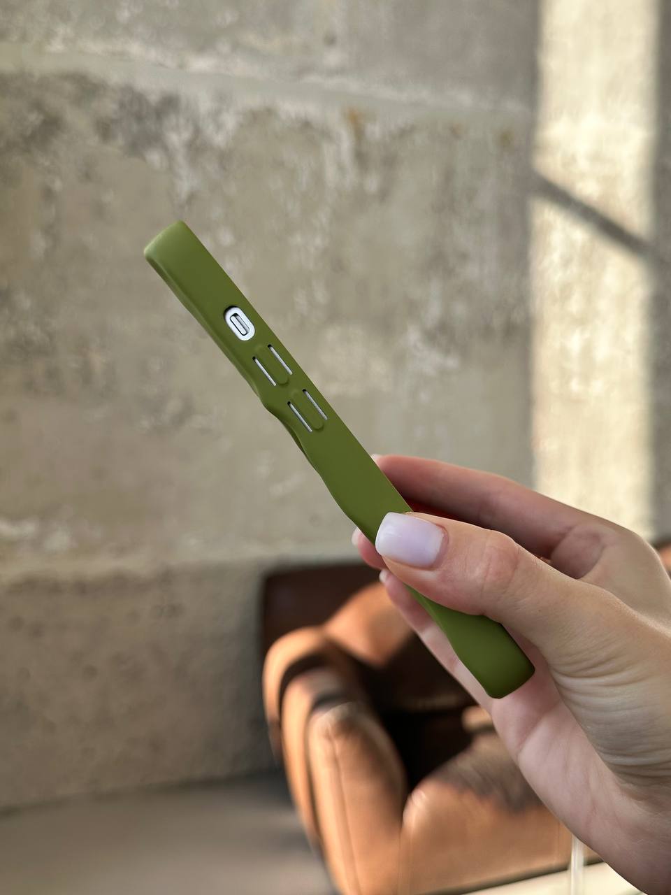 Чохол матовий хвилястий Wave Case на iPhone 14 Pro Green (09)