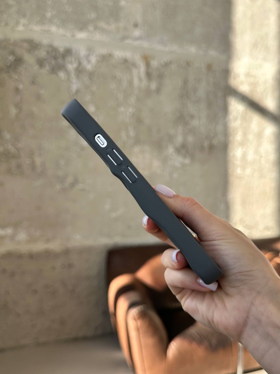 Чехол матовый волнистый Wave Case на iPhone 14 Pro Grey (02)