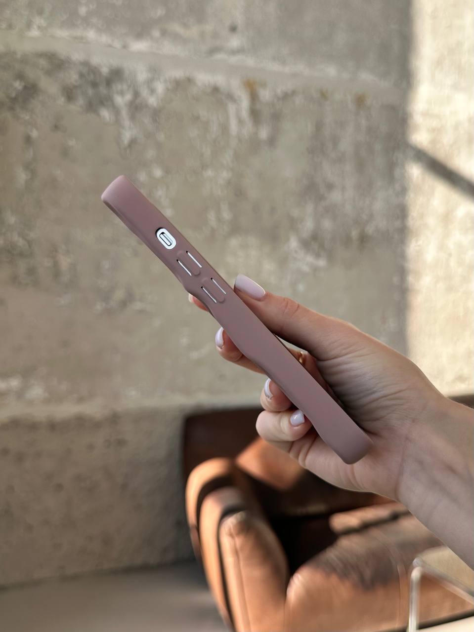 Чохол матовий хвилястий Wave Case на iPhone 14 Pro Powder (06)