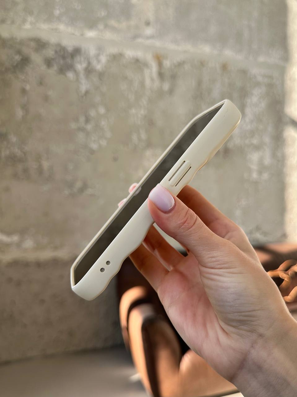 Чохол матовий хвилястий Wave Case на iPhone 14 Pro Beige (01)
