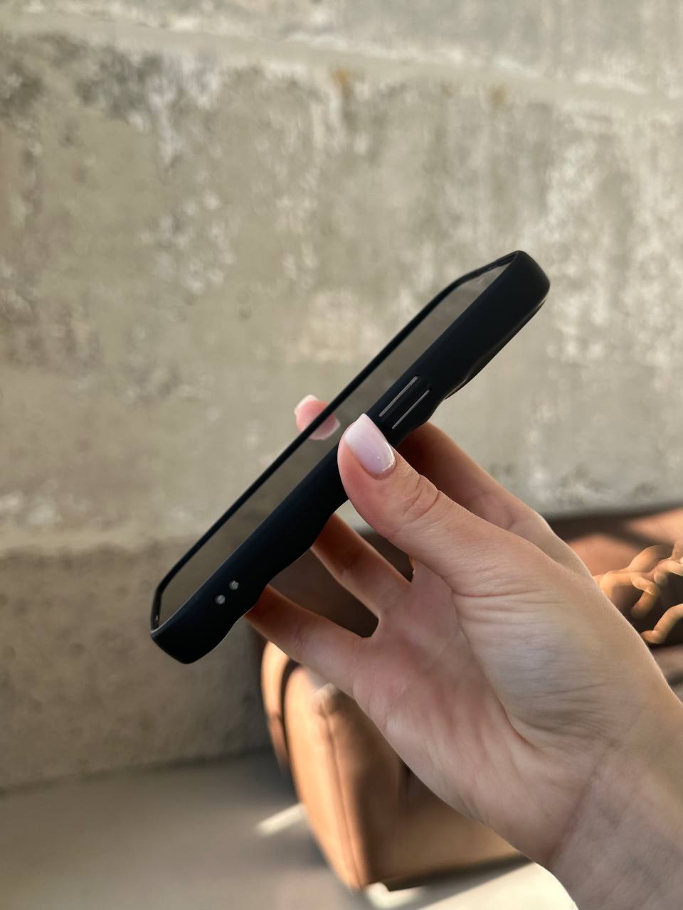 Чохол матовий хвилястий Wave Case на iPhone 14 Pro Black (07)