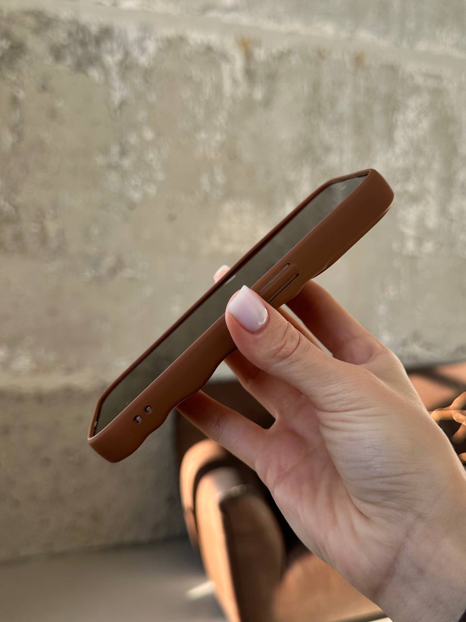 Чохол матовий хвилястий Wave Case на iPhone 14 Pro Brown (03)