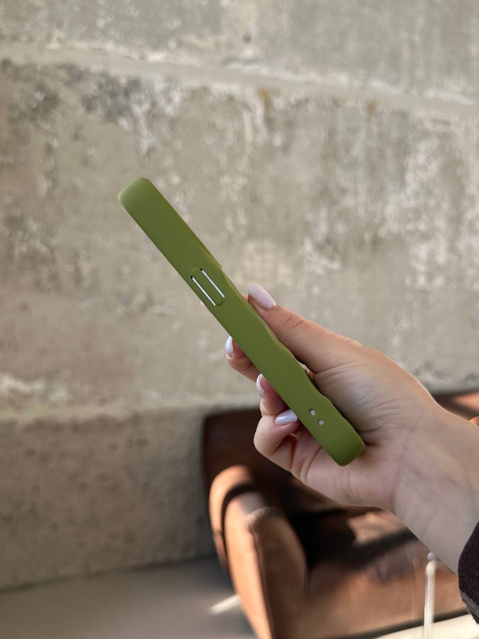 Чохол матовий хвилястий Wave Case на iPhone 14 Pro Green (09)