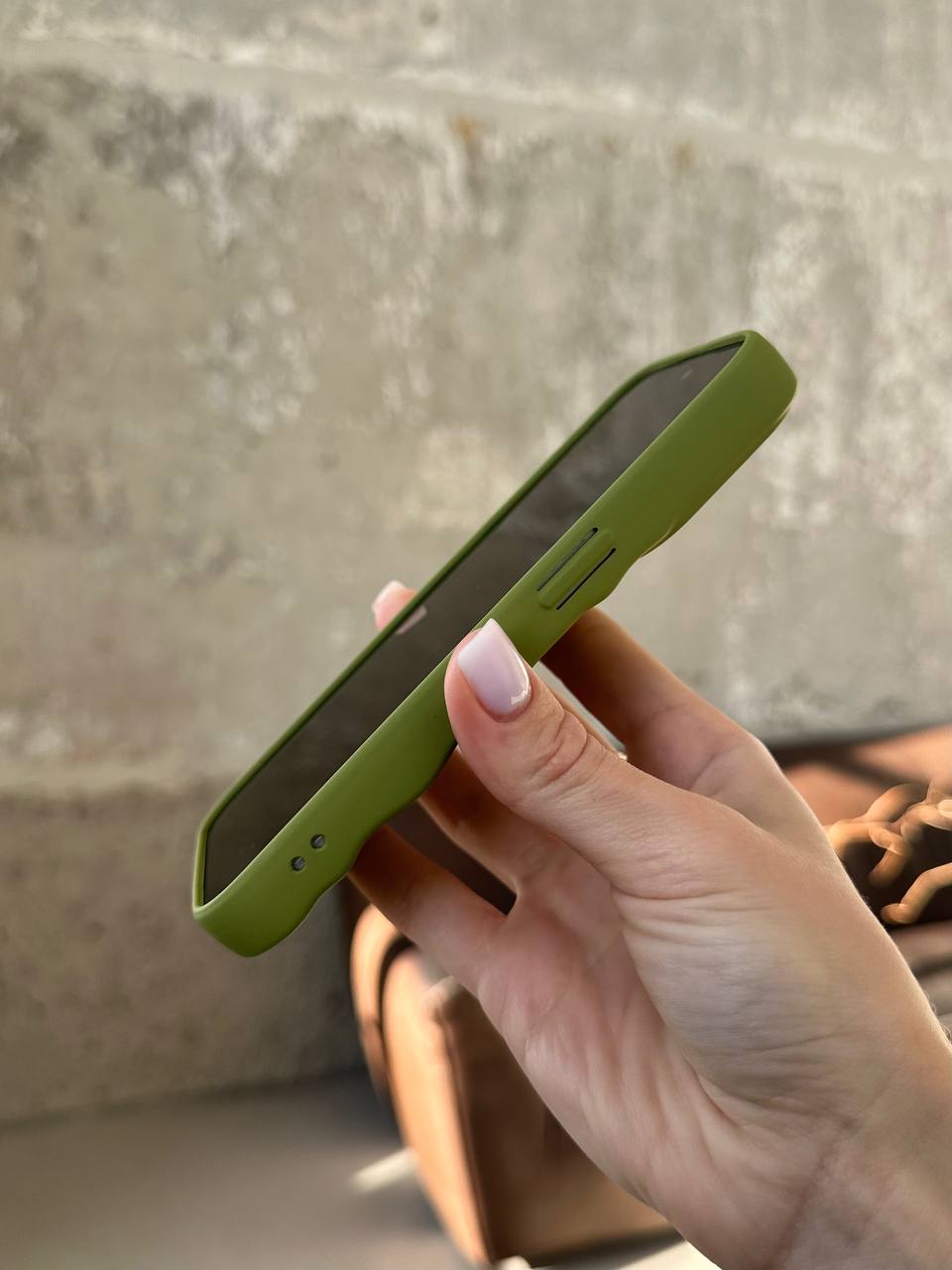 Чохол матовий хвилястий Wave Case на iPhone 14 Pro Green (09)