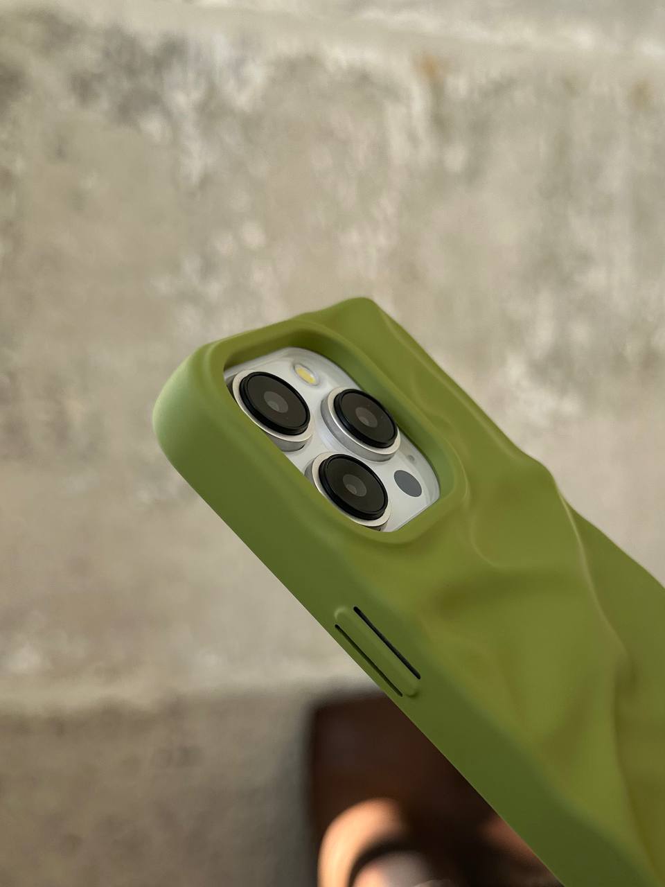Чохол матовий хвилястий Wave Case на iPhone 14 Pro Green (09)