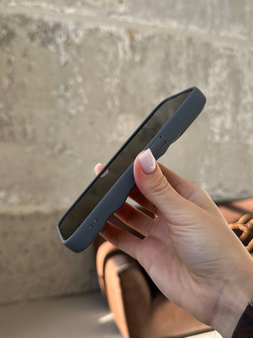 Чехол матовый волнистый Wave Case на iPhone 14 Pro Grey (02)