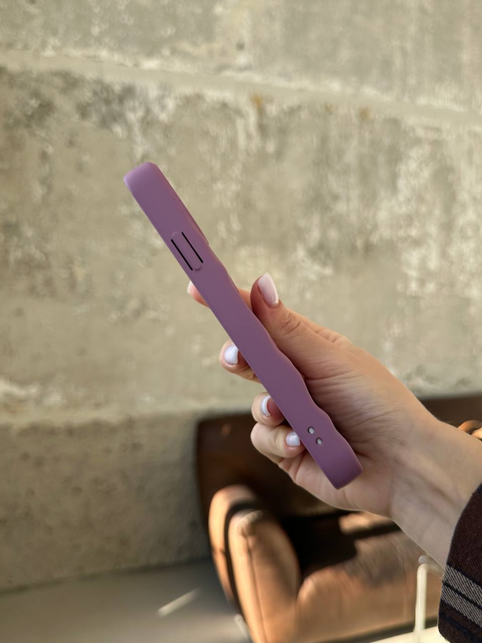Чохол матовий хвилястий Wave Case на iPhone 14 Pro Mauve (08)
