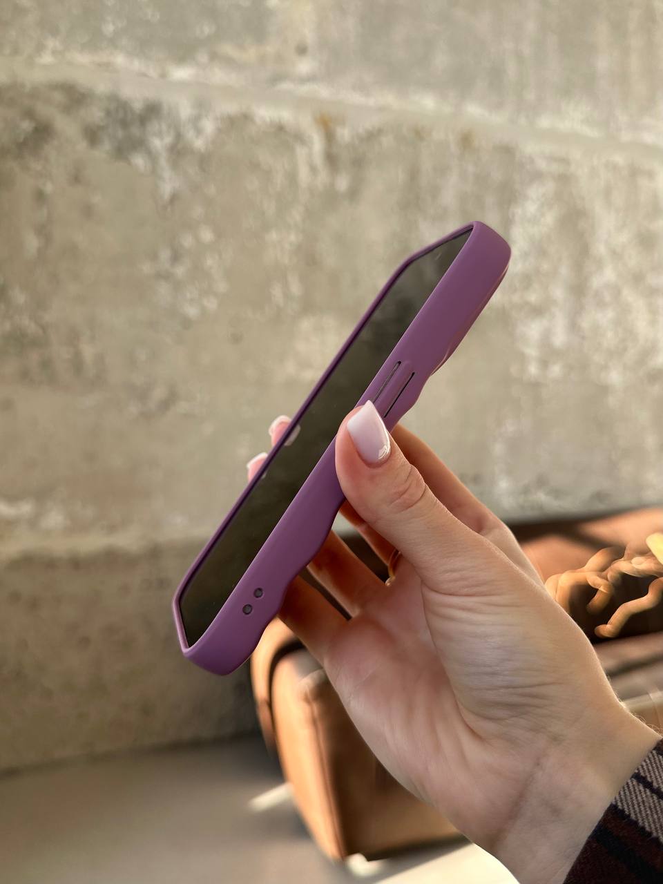 Чохол матовий хвилястий Wave Case на iPhone 14 Pro Mauve (08)