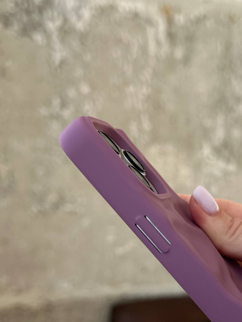 Чохол матовий хвилястий Wave Case на iPhone 14 Pro Mauve (08)