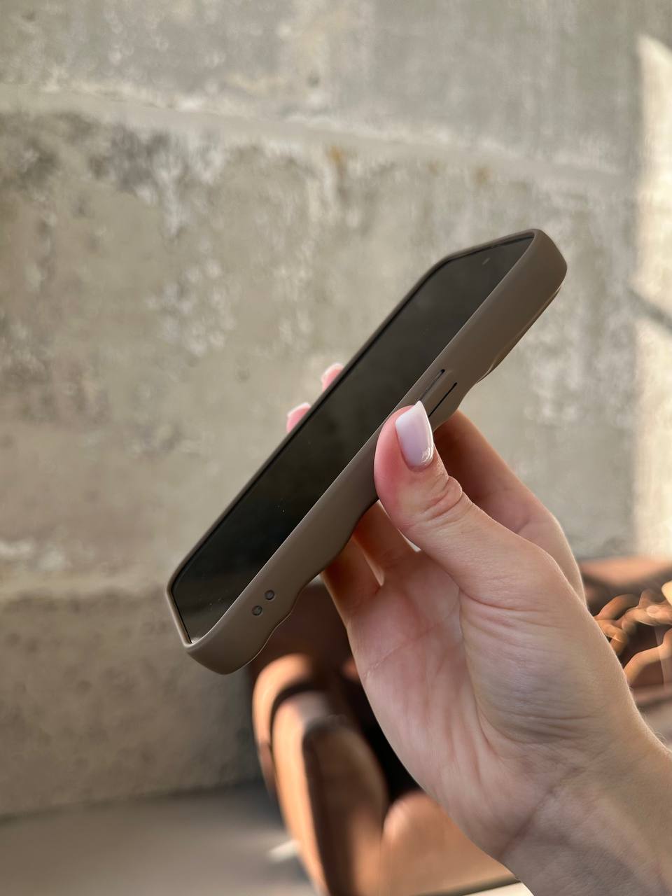 Чохол матовий хвилястий Wave Case на iPhone 14 Pro Milk Chocolate (05)