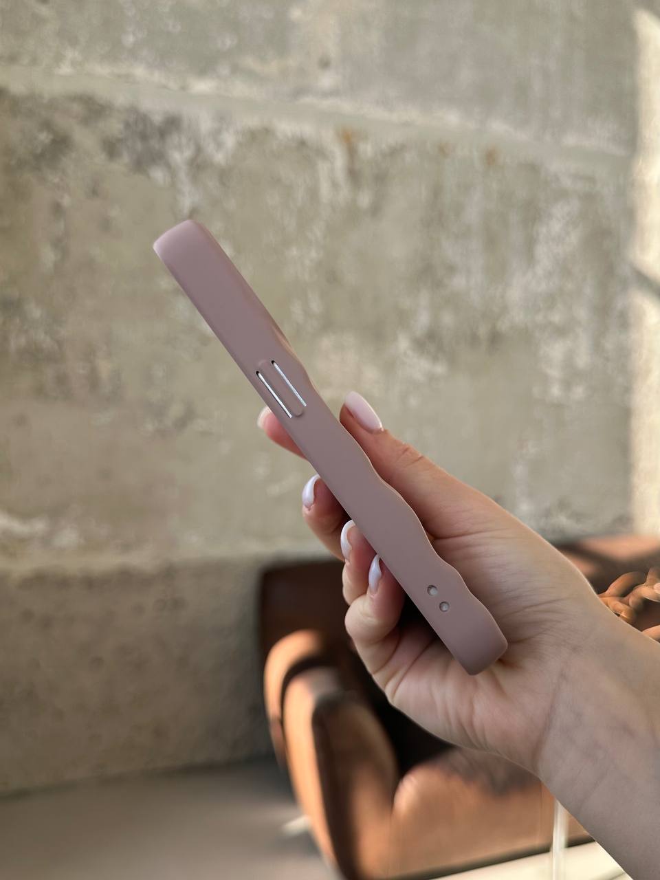 Чохол матовий хвилястий Wave Case на iPhone 14 Pro Powder (06)