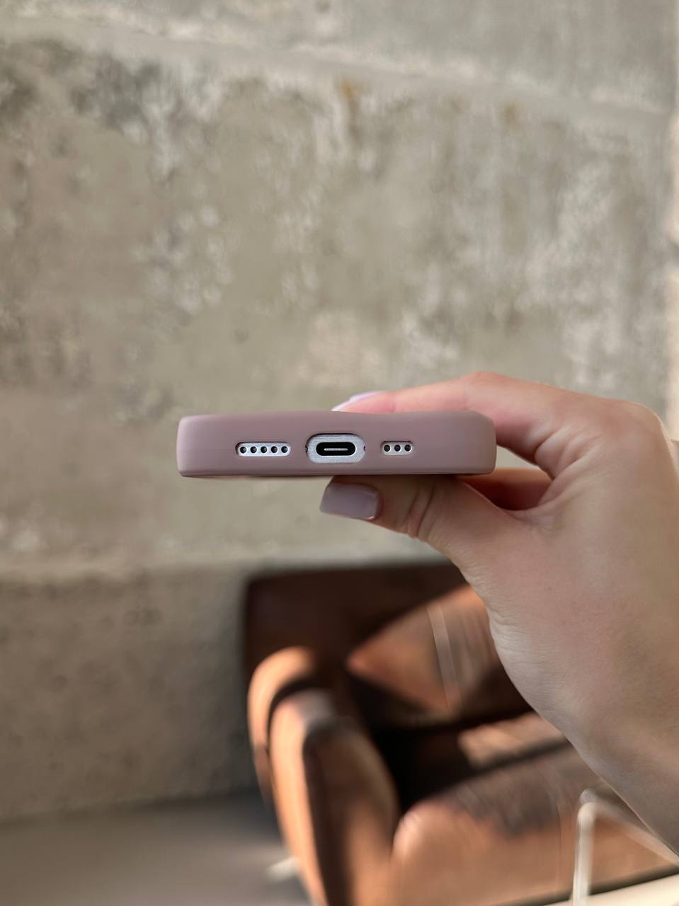 Чохол матовий хвилястий Wave Case на iPhone 14 Pro Powder (06)