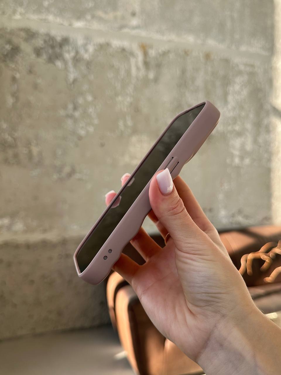 Чохол матовий хвилястий Wave Case на iPhone 14 Pro Powder (06)