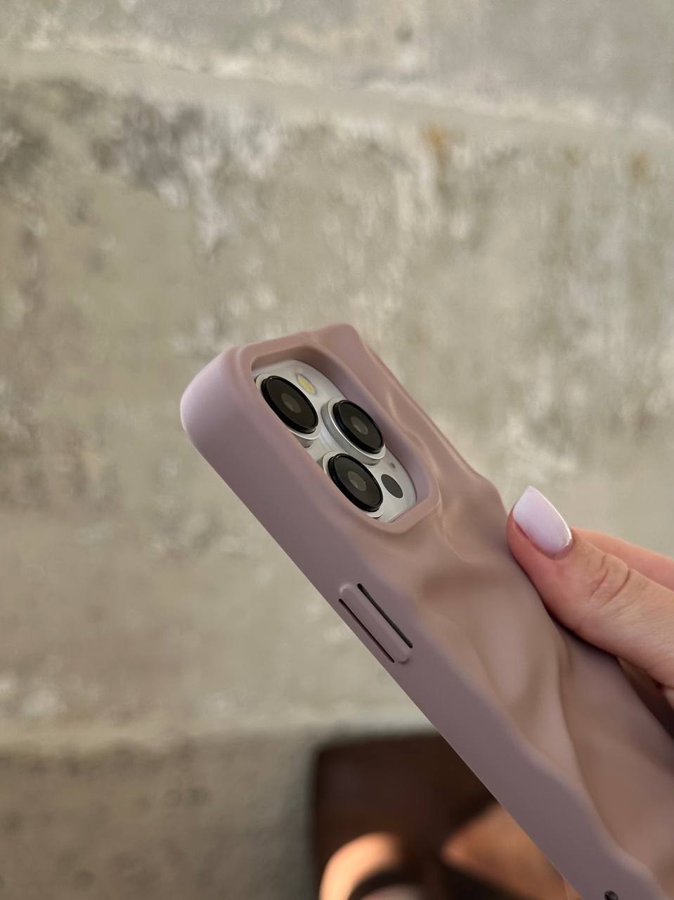 Чохол матовий хвилястий Wave Case на iPhone 14 Pro Powder (06)