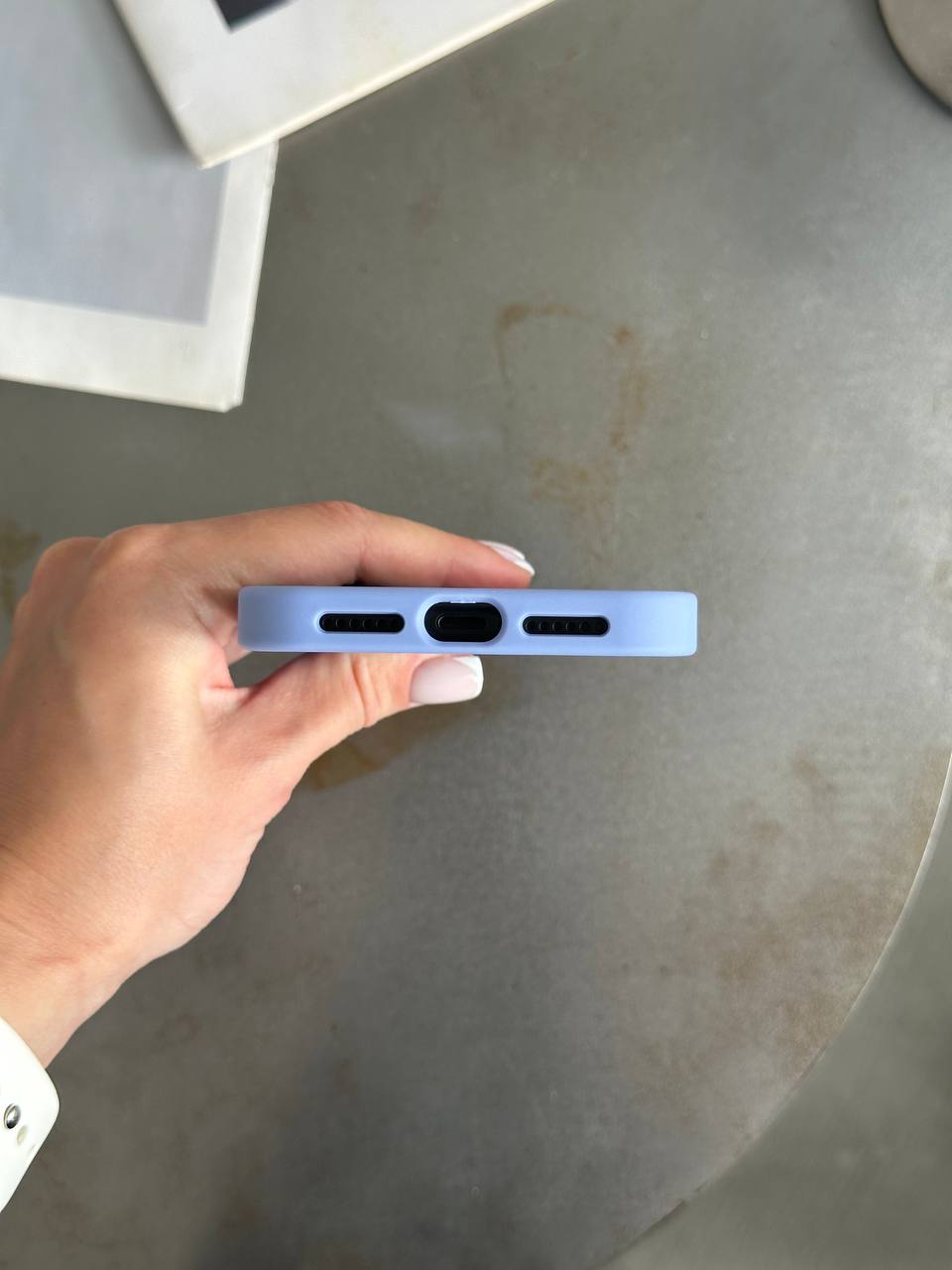 Чехол матовый из Magsafe на iPhone 11 Blue