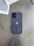 Чохол матовий з Magsafe на iPhone 11 Dark Blue