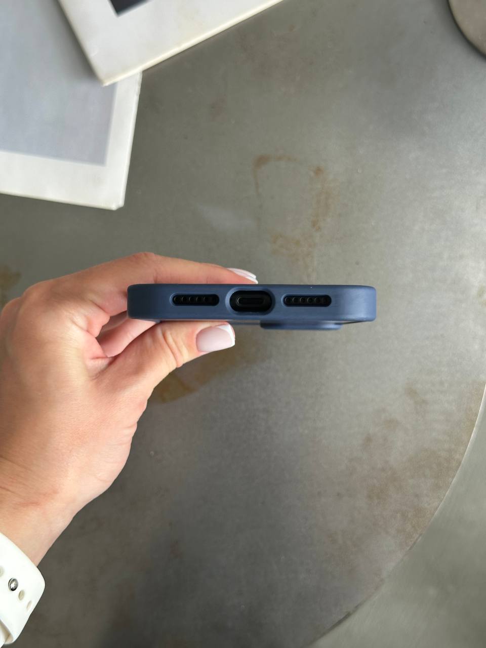 Чохол матовий з Magsafe на iPhone 11 Dark Blue