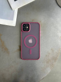Чохол матовий з Magsafe на iPhone 11 Wine