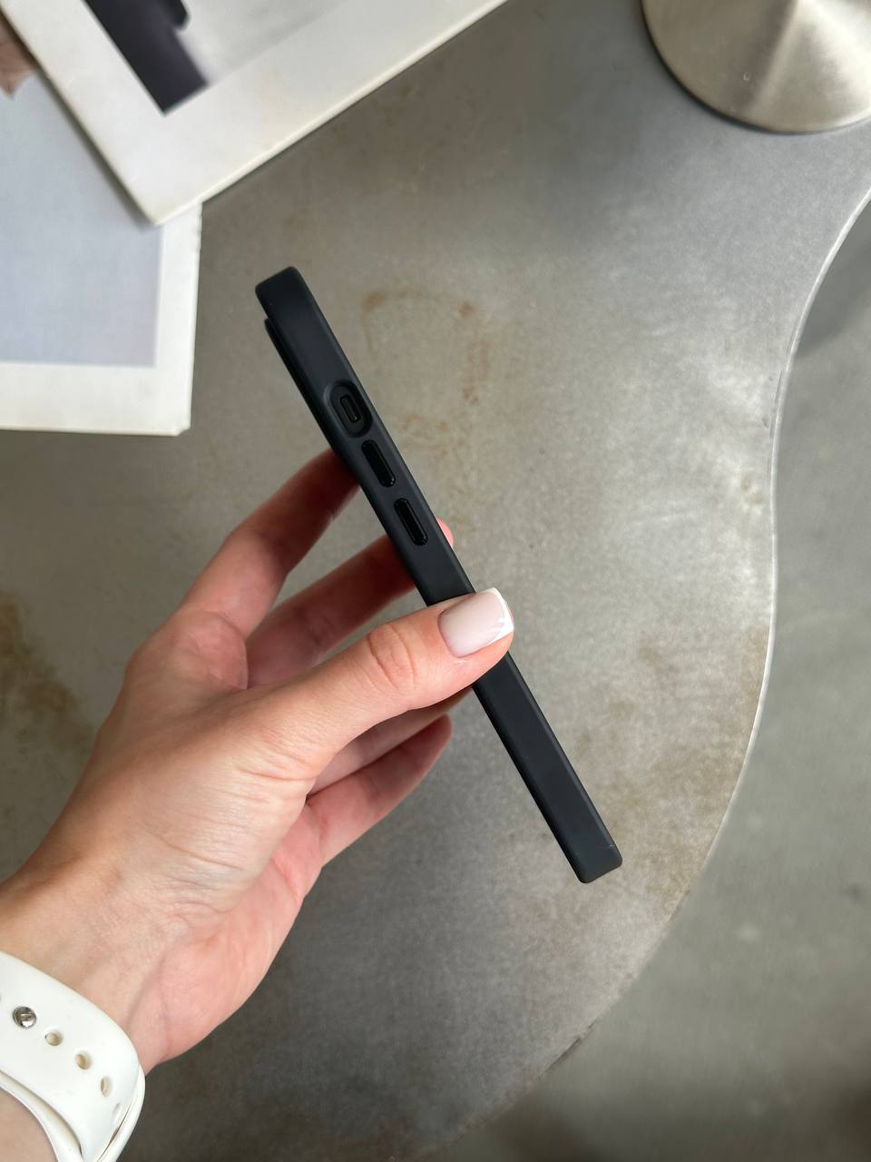 Чехол матовый из Magsafe на iPhone 14 Black