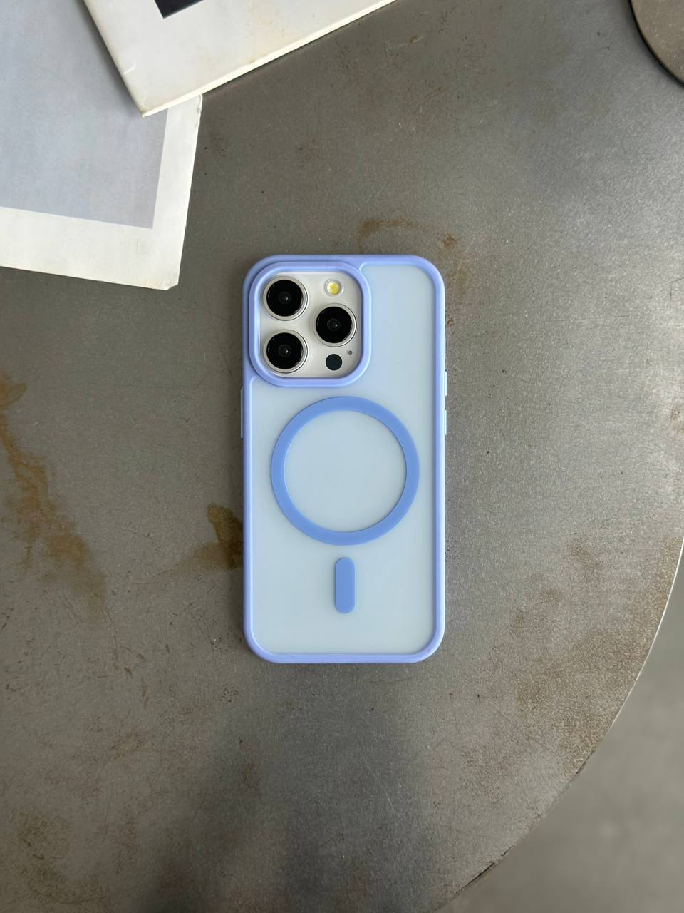Чехол матовый с Magsafe на iPhone 12 Pro Max Blue