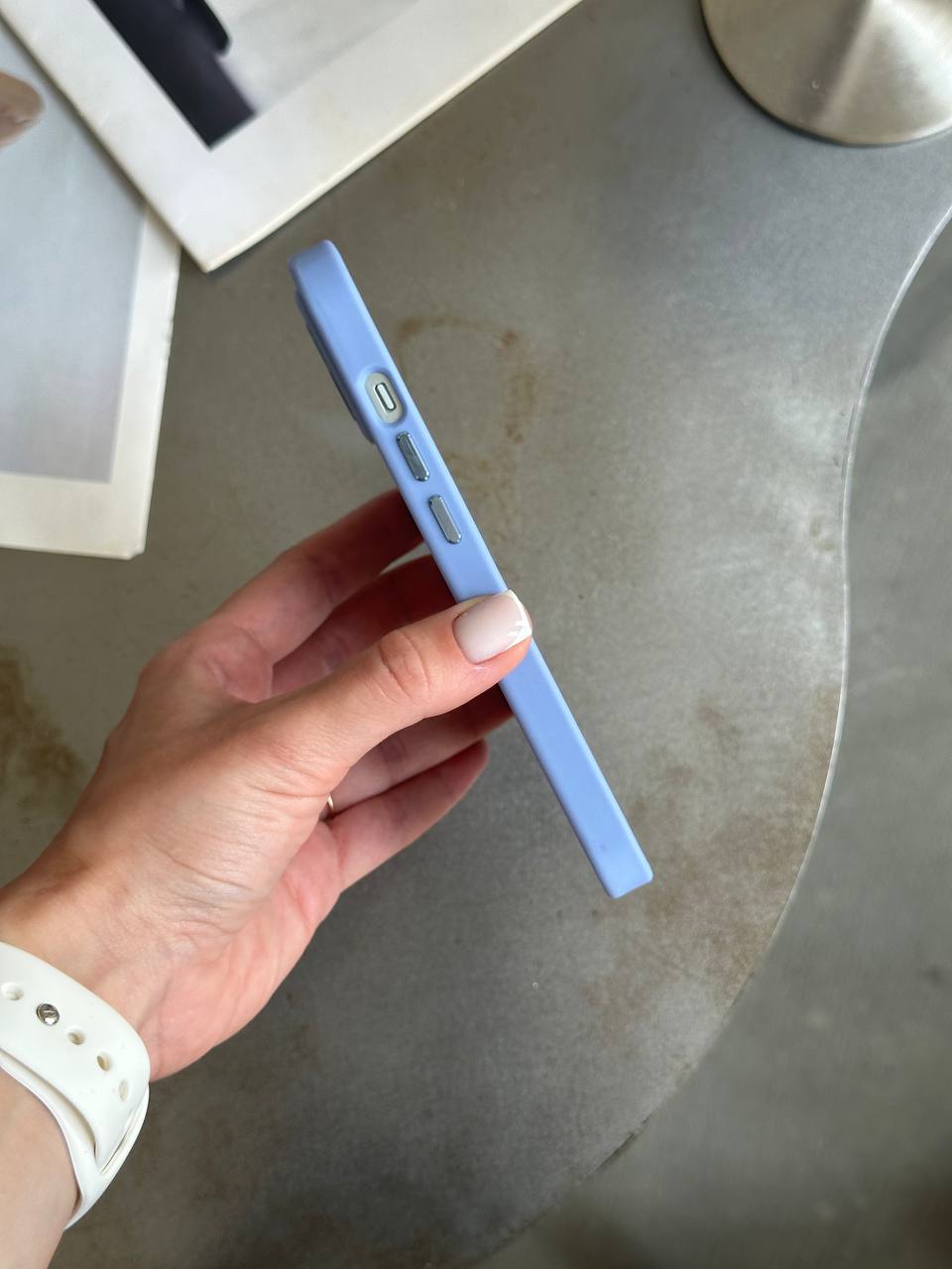 Чохол матовий з Magsafe на iPhone 14 Blue