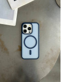 Чохол матовий з Magsafe на iPhone 13 Pro Max Dark Blue