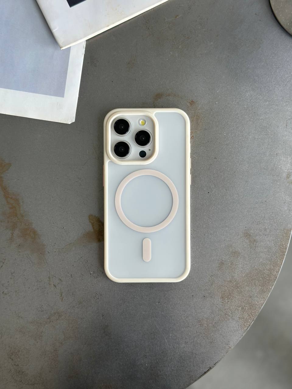 Чехол матовый с Magsafe на iPhone 12 Pro Max Beige