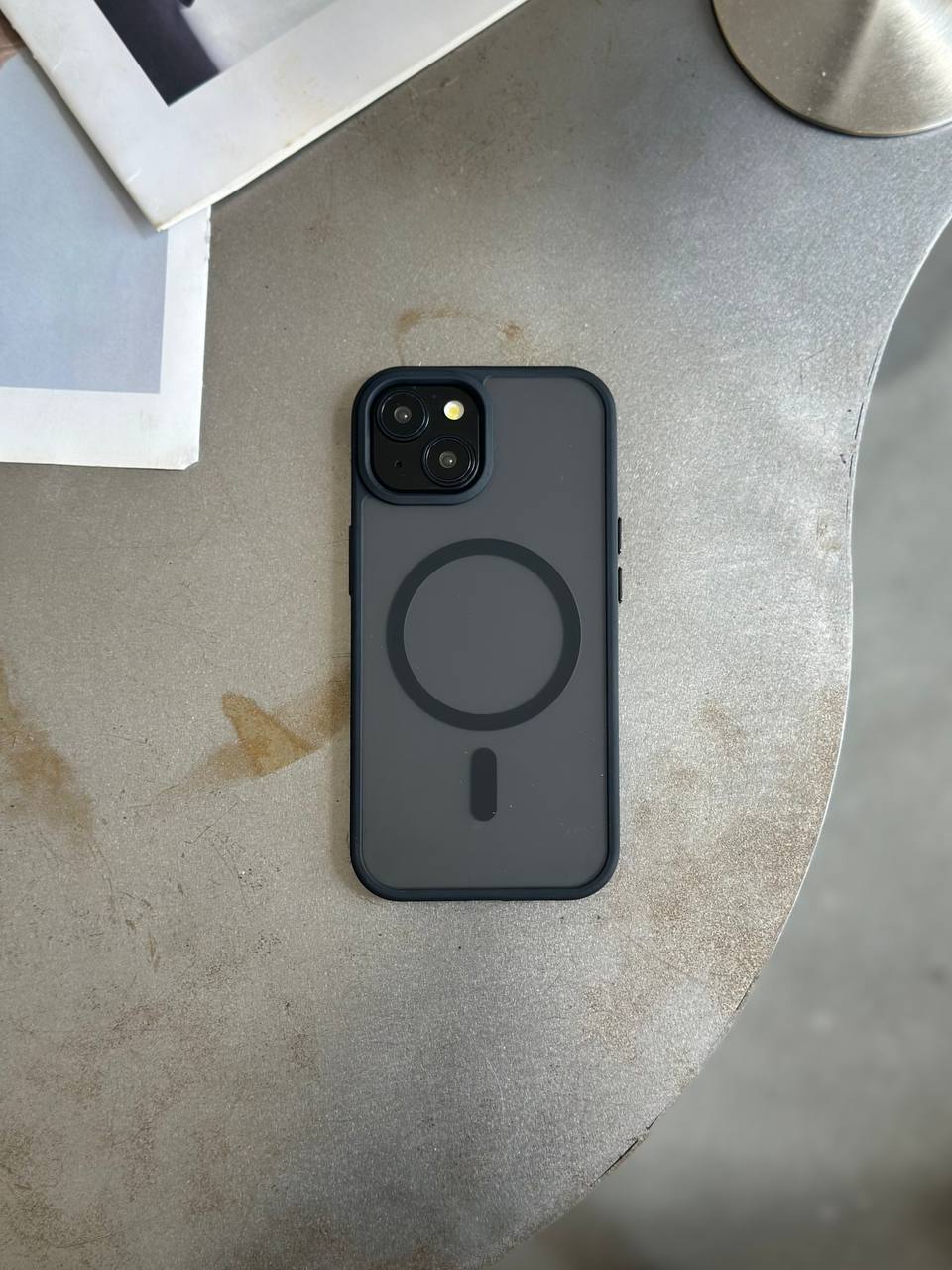 Чохол матовий з Magsafe на iPhone 14 Black