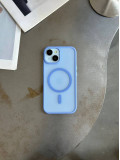 Чохол матовий з Magsafe на iPhone 14 Blue