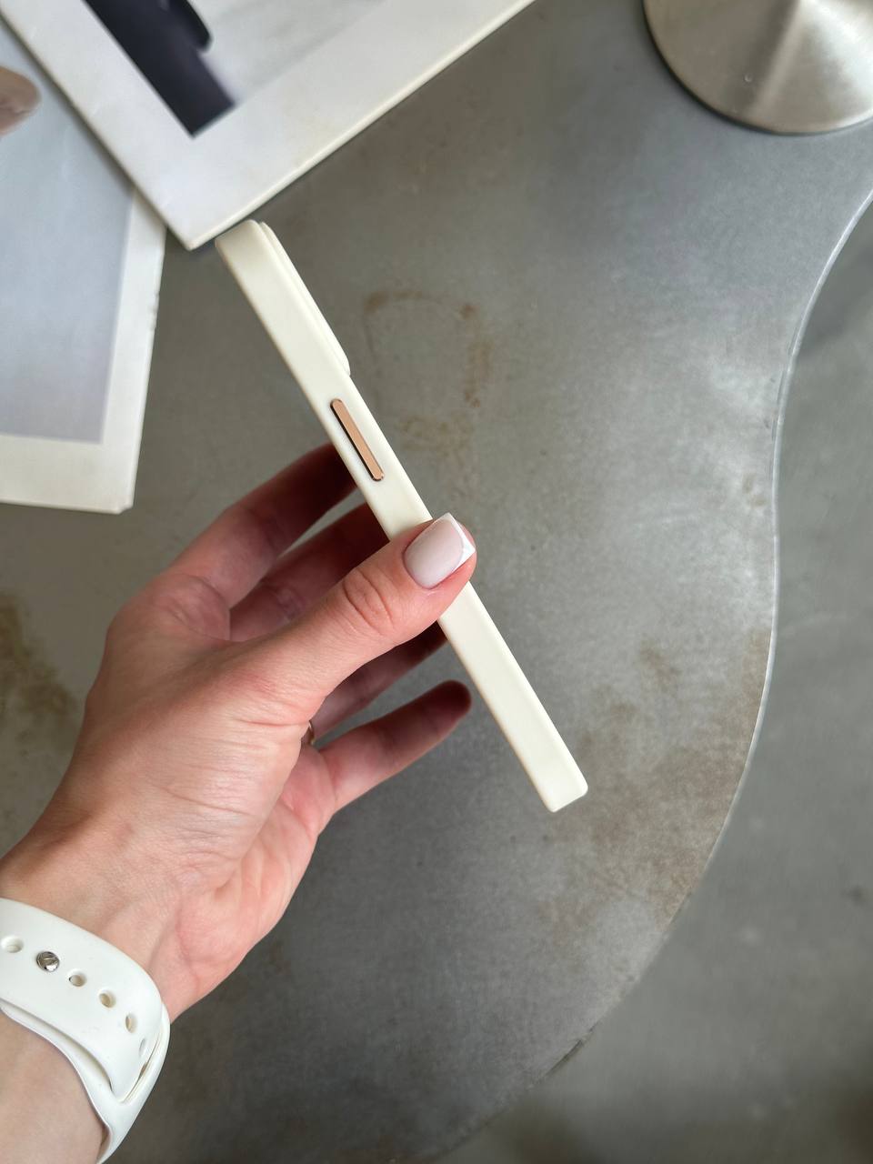 Чохол матовий з Magsafe на iPhone 14 Beige