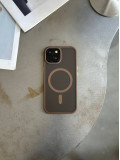 Чохол матовий з Magsafe на iPhone 14 Brown