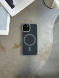 Чохол матовий з Magsafe на iPhone 14+ Gray