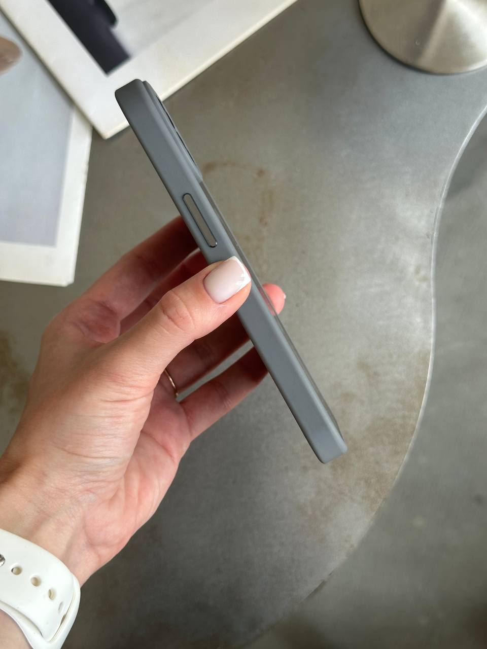 Чохол матовий з Magsafe на iPhone 14 Gray