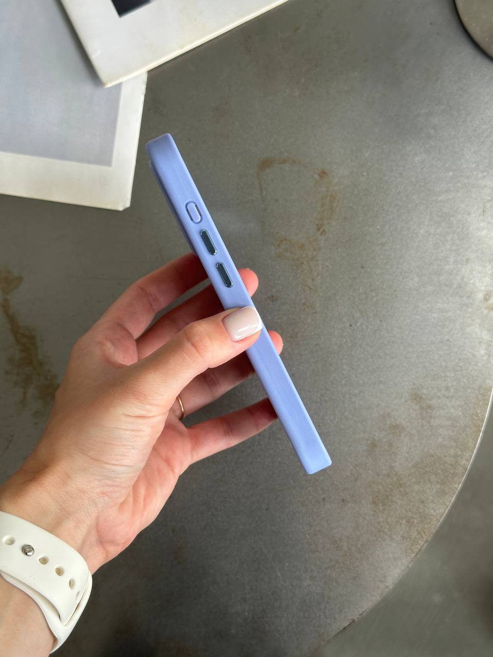 Чехол матовый с Magsafe на iPhone 16 Pro Blue