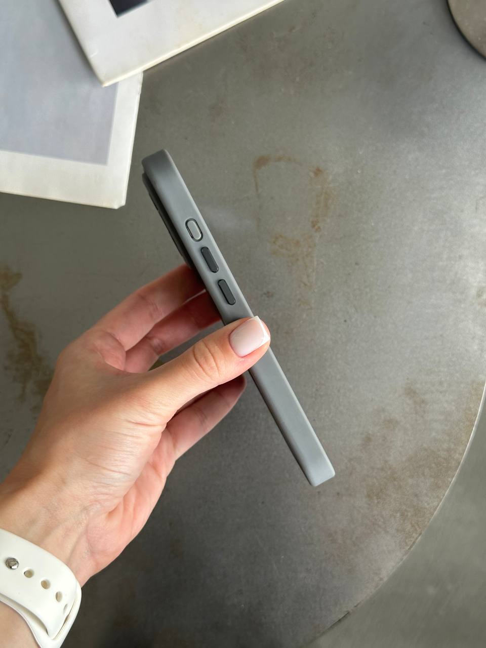 Чехол матовый с Magsafe на iPhone 16 Pro Gray