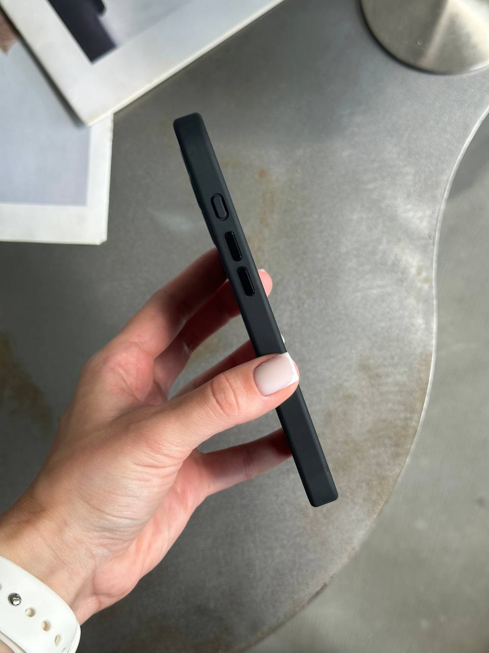 Чохол матовий з Magsafe на iPhone 16 Black