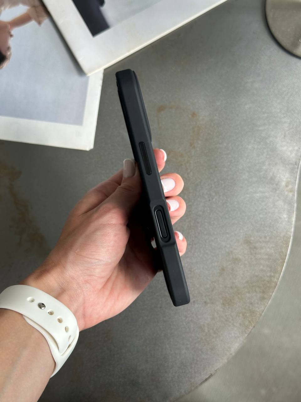 Чохол матовий з Magsafe на iPhone 16 Black