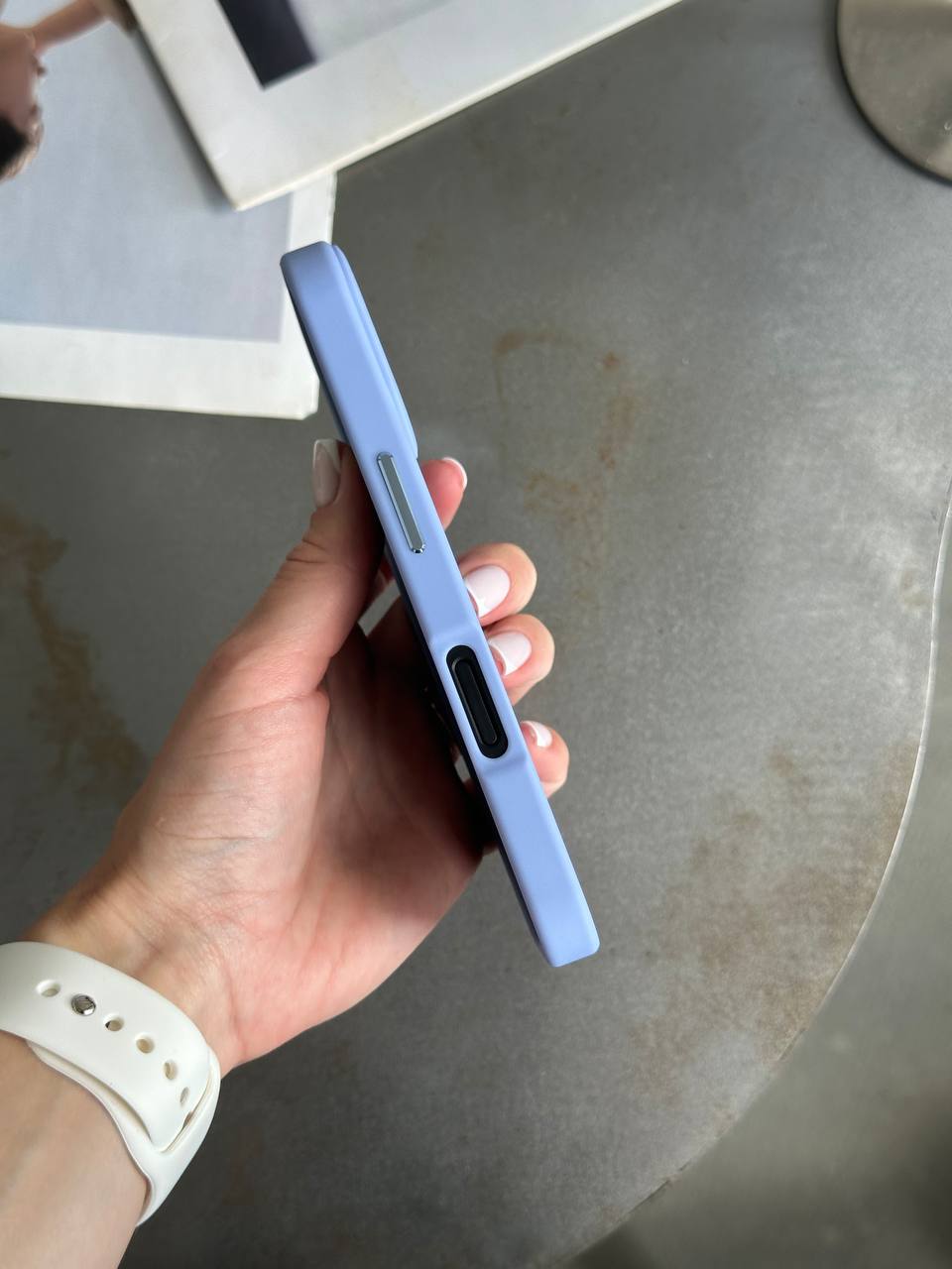 Чохол матовий з Magsafe на iPhone 16 Blue