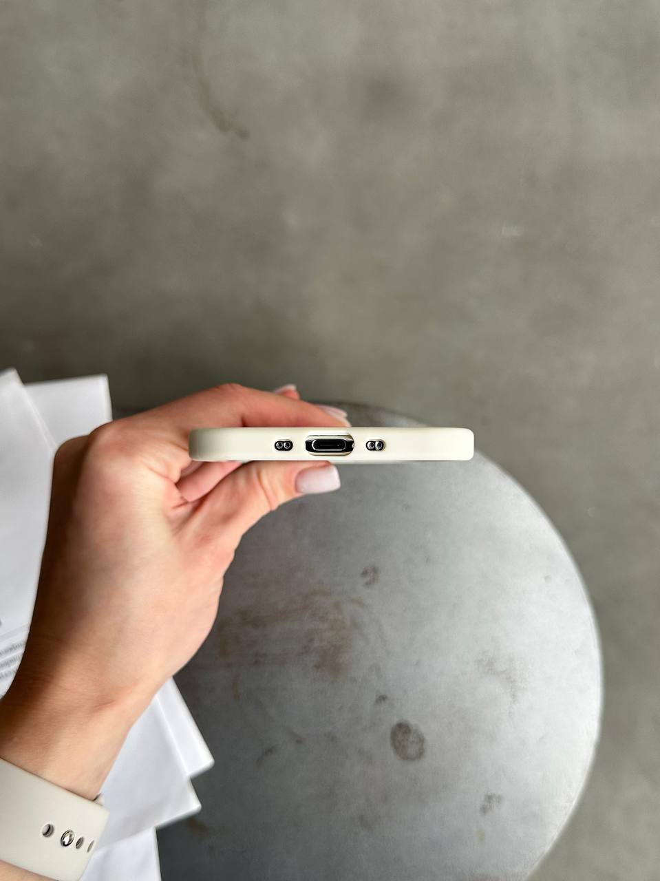 Чехол матовый из Magsafe на iPhone 17 Air Beige