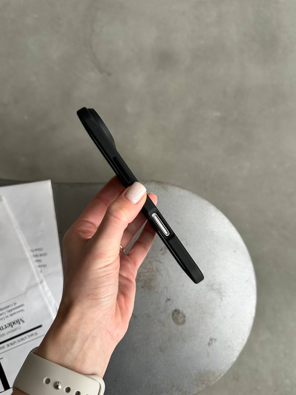 Чехол матовый из Magsafe на iPhone 17 Air Black
