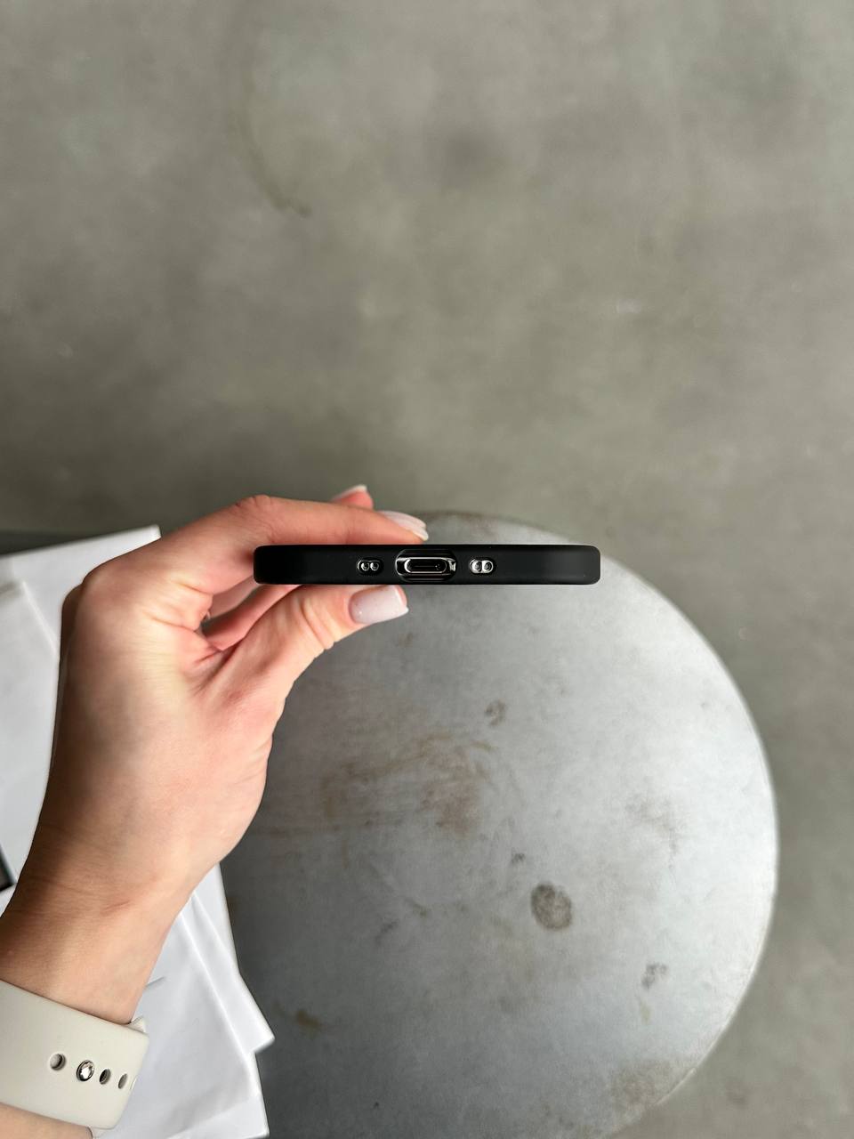 Чехол матовый из Magsafe на iPhone 17 Air Black